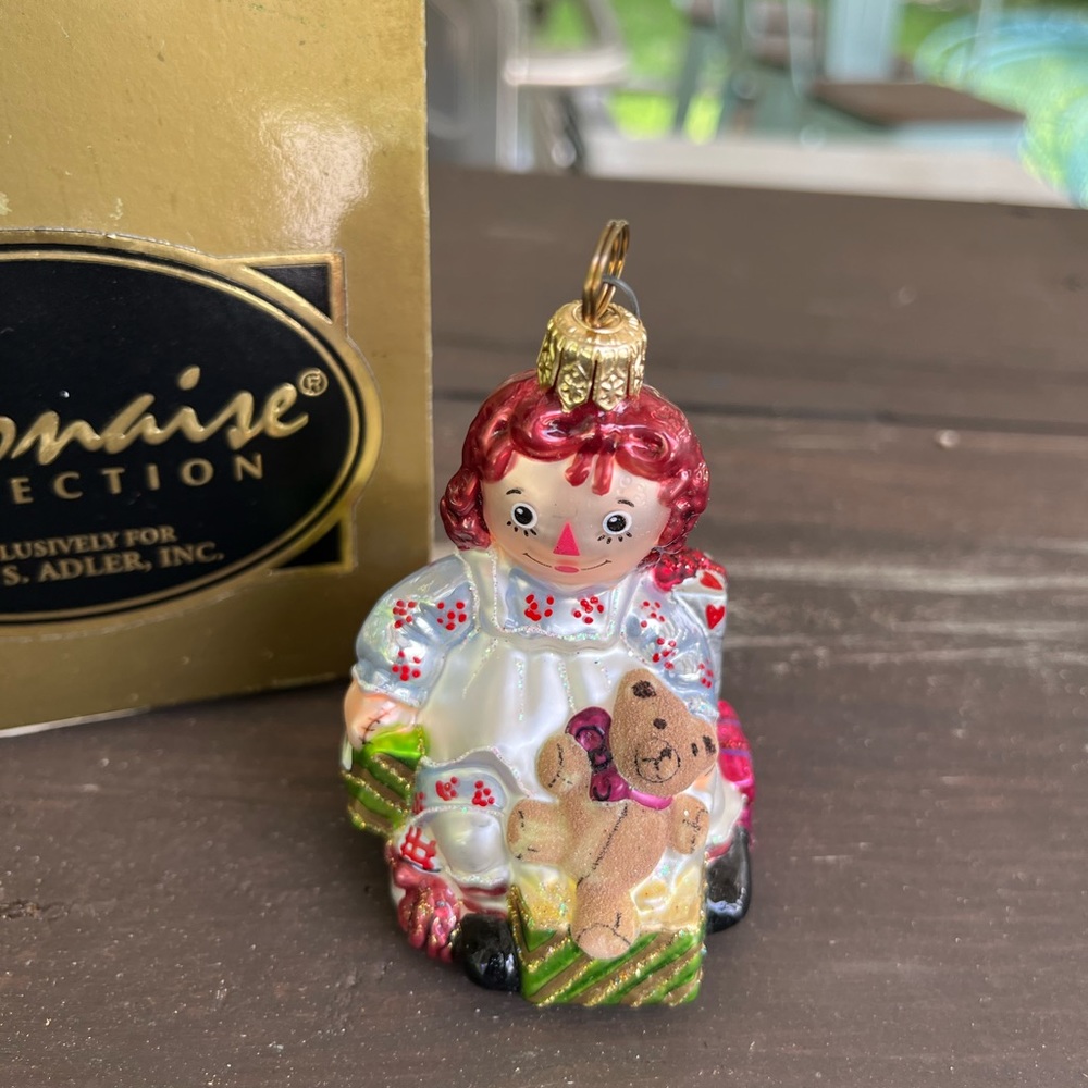 Rare Kurt Adler Polonaise Komozja Playful Raggedy Ann AP1512 Glass Ornament - Picture 4 of 8